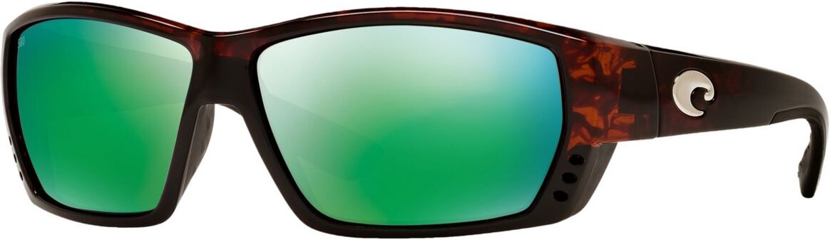 Costa Del Mar Men's Polarized Sunglasses, Tuna Alley - TORTOISE/GREEN MIRROR