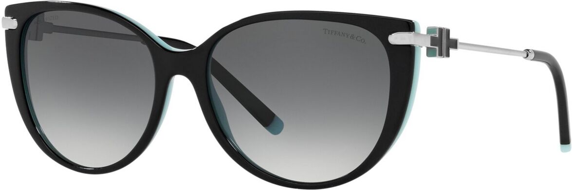 Tiffany & Co. Women's Sunglasses, TF4178 57 - BLACK ON TIFFANY BLUE/POLAR GREY GRADIEN