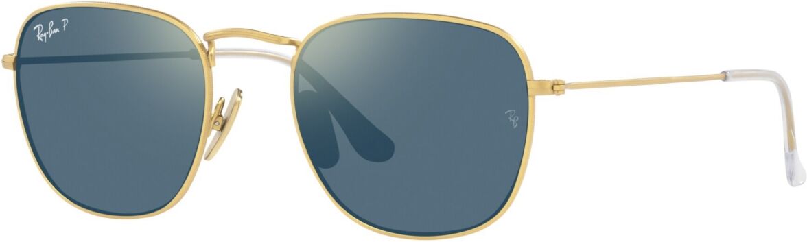 Ray-Ban Men's Polarized Sunglasses, RB8157 51 Frank Titanium - Gold-Tone