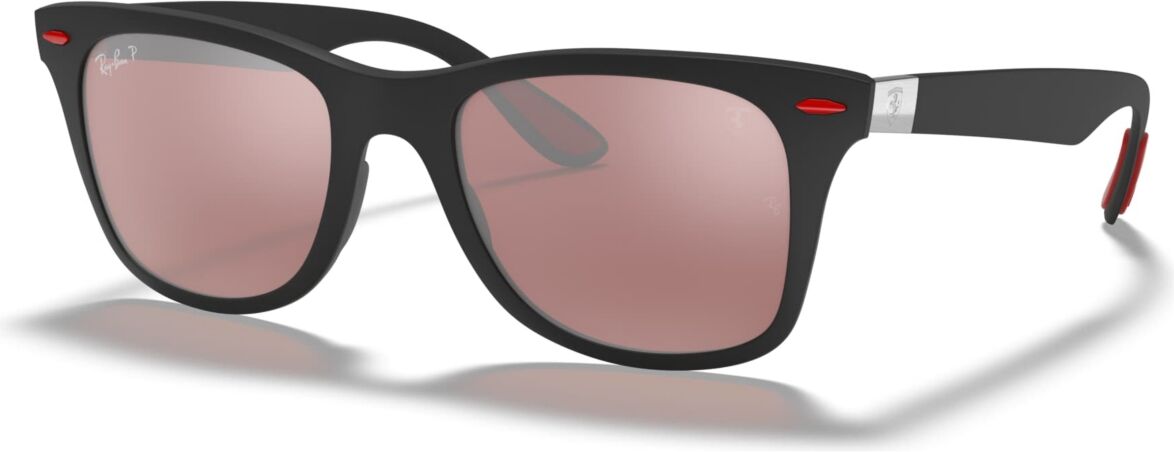 Ray-Ban Scuderia Ferrari Collection 52 Men's Polarized Low Bridge Fit Sunglasses - Matte Black