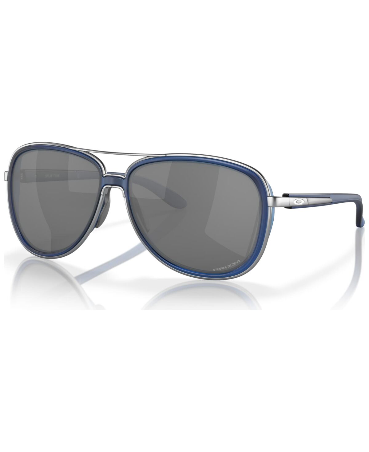 Oakley Women's Prizm Sunglasses, Split Time - Matte Transparent Blue
