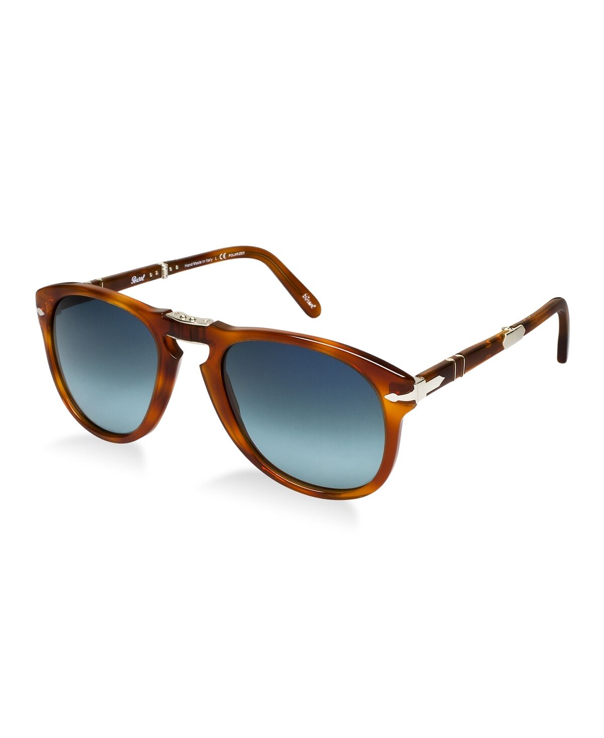 Persol Polarized Sunglasses, PO0714SM Steve Mcqueen Limited Edition - TORTOISE LIGHT/BLUE POLAR