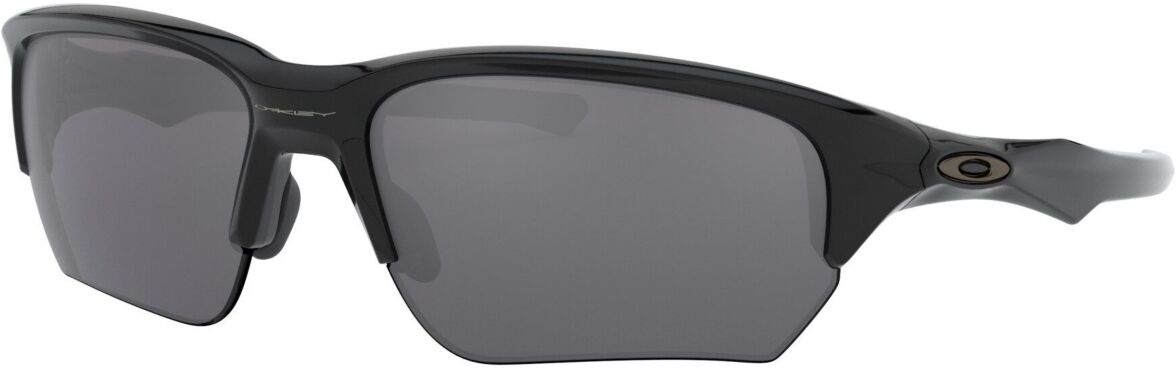 Oakley Unisex Rectangle Sunglasses, OO9363 64 Flak Beta - Polished Black/Black Iridium