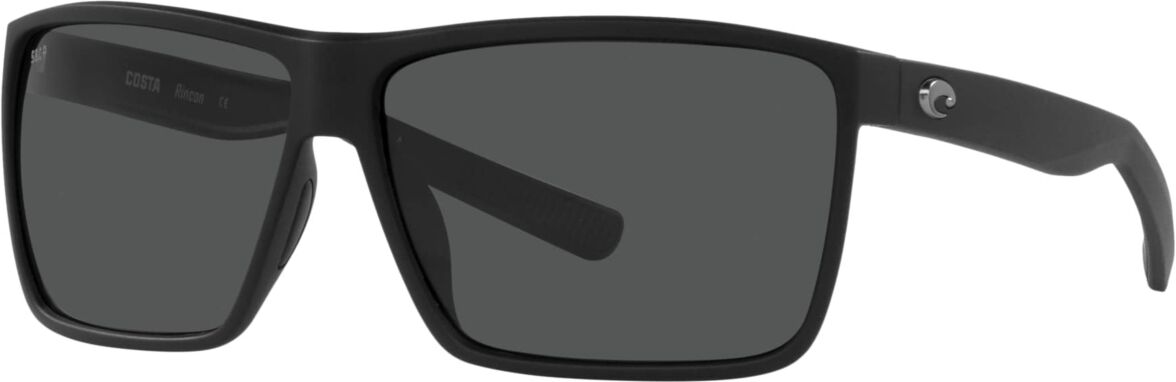 Costa Del Mar Men's Polarized Sunglasses, 6S9018 63 - Matte Black