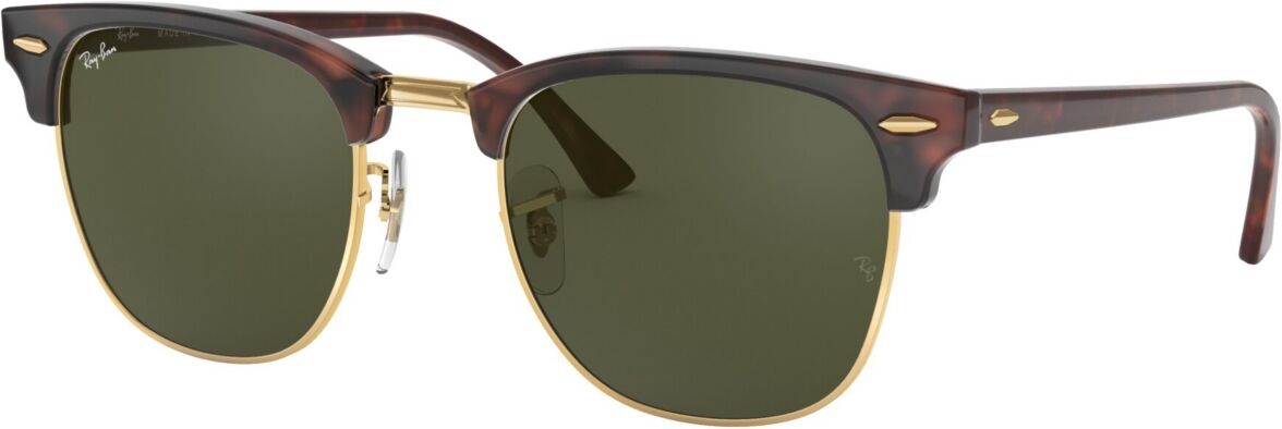 Ray-Ban Unisex Low Bridge Fit Sunglasses, RB3016F Clubmaster Classic 55 - Tortoise