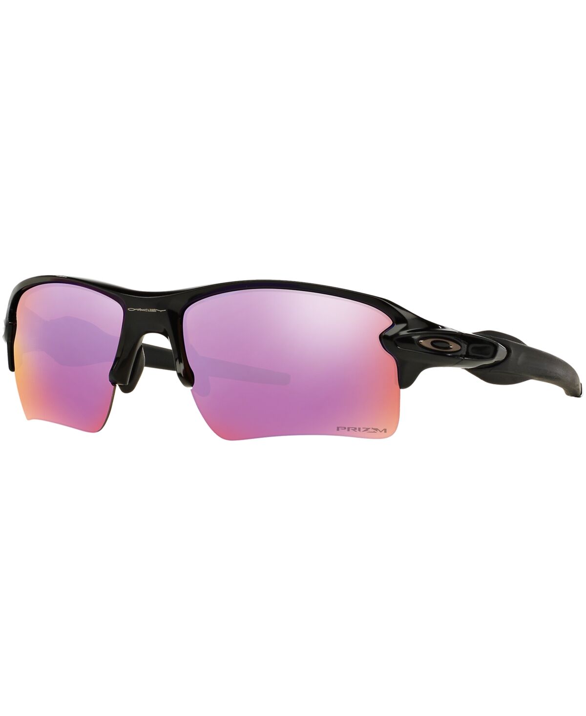 Oakley Flak 2.0 Xl Prizm Golf Sunglasses, OO9188 - BLACK SHINY/PURPLE LIGHT