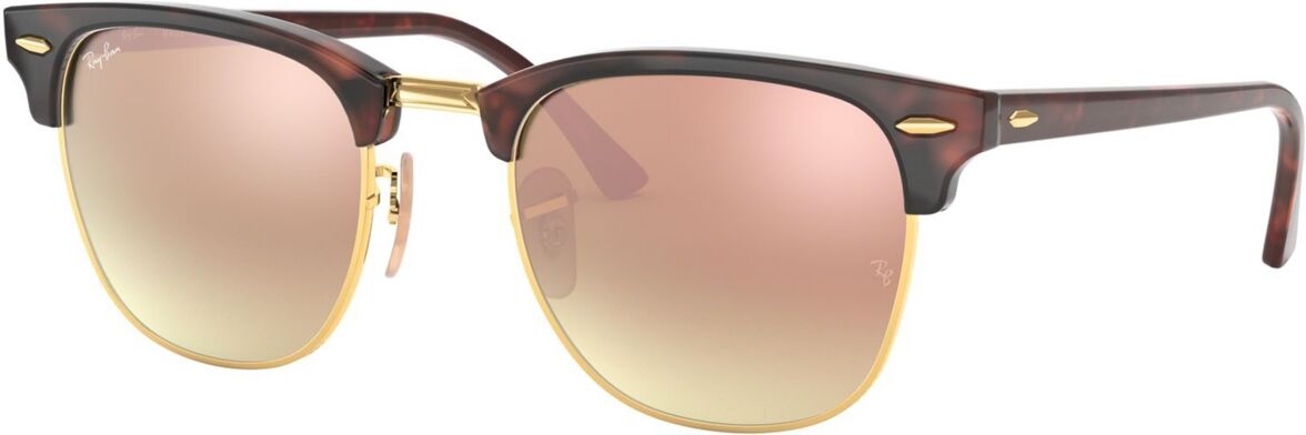 Ray-Ban Unisex Sunglasses, RB3016 Clubmaster Mineral Flash Lenses - TORTOISE/COPPER GRADIENT MIRROR