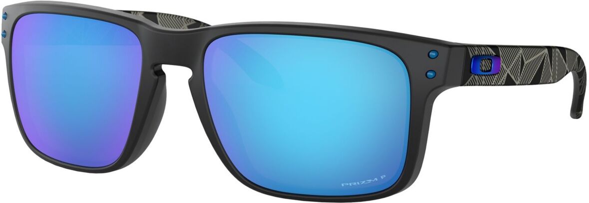 Oakley Men's Polarized Prizm Sunglasses, OO9102 Holbrook - MATTE BLACK PRIZMATIC / PRIZM SAPPHIRE P