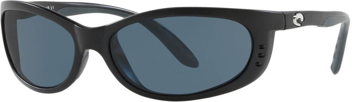 Costa Del Mar Polarized Sunglasses, Fathomp - Matte Black/P Grey