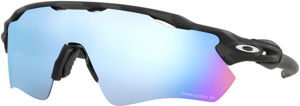 Oakley Men's Polarized Sunglasses, Radar Ev Pat OO9208 - MATTE BLACK CAMO/PRIZM DEEP WATER POLARI