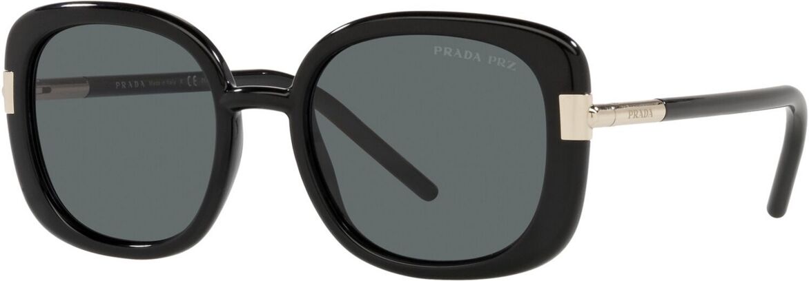 Prada Women's Polarized Sunglasses, Pr 04WS 53 - BLACK/POLAR DARK GREY