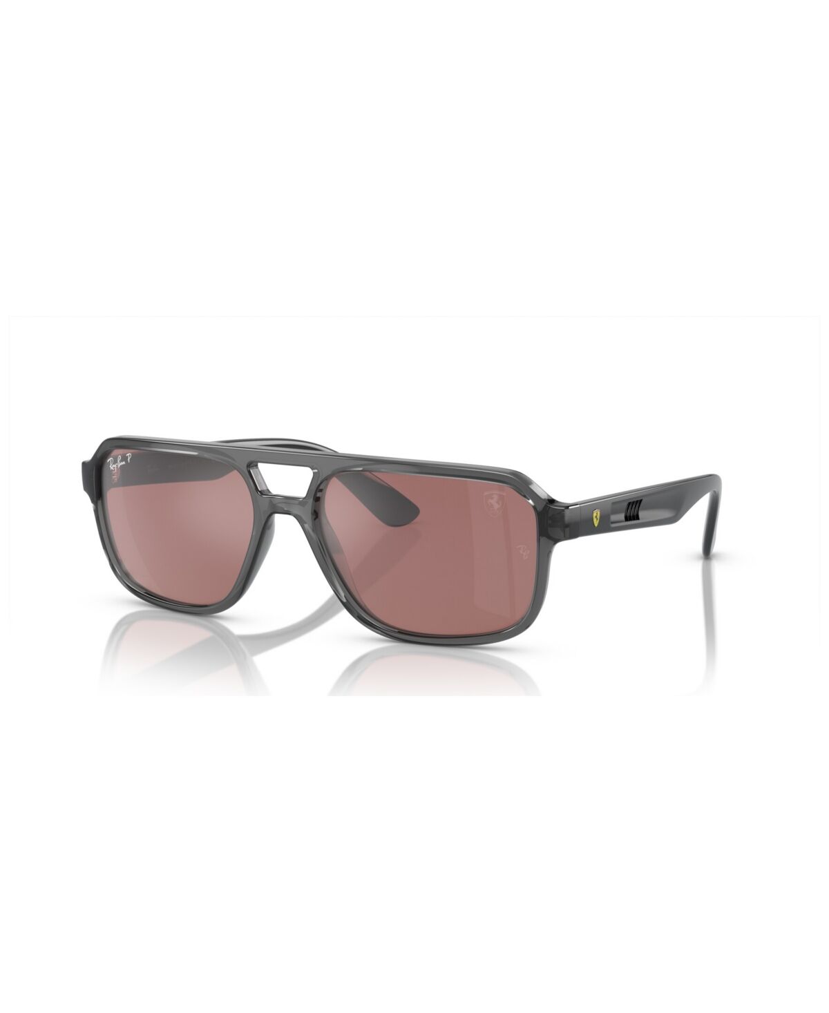 Ray-Ban Unisex Polarized Sunglasses, Mirror RB4414M - Transparent Gray