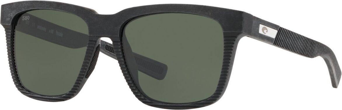 Costa Del Mar Men's Polarized Sunglasses, Pescador 55 - BLACK/GREY