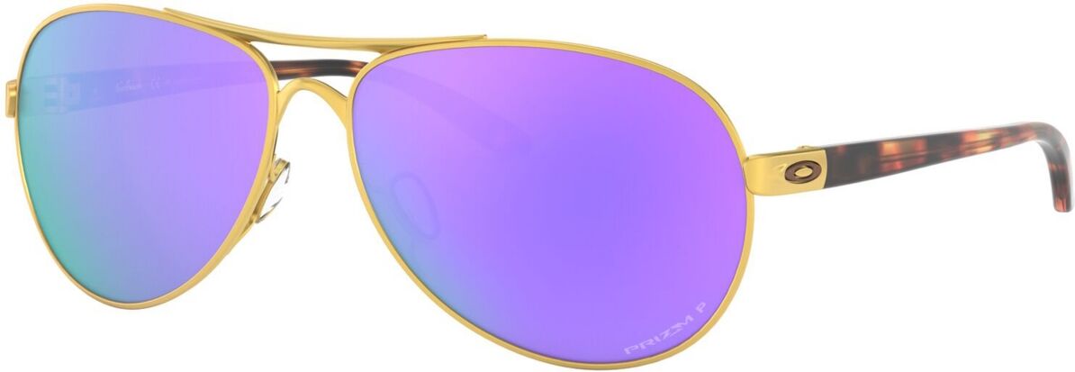 Oakley Women's Polarized Sunglasses, OO4079 - SATIN GOLD/PRIZM VIOLET POLARIZED