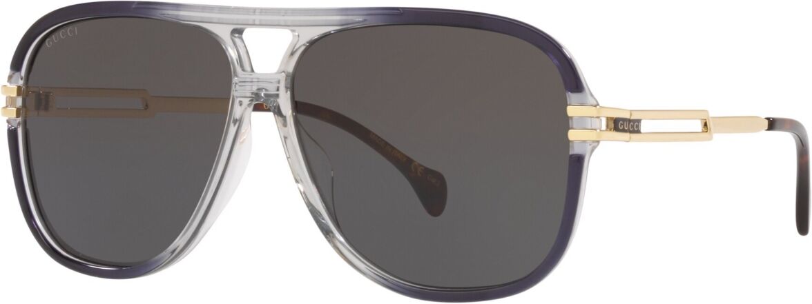 Gucci Men's GG1105S 63 Sunglasses, GC00180963-x - Gray