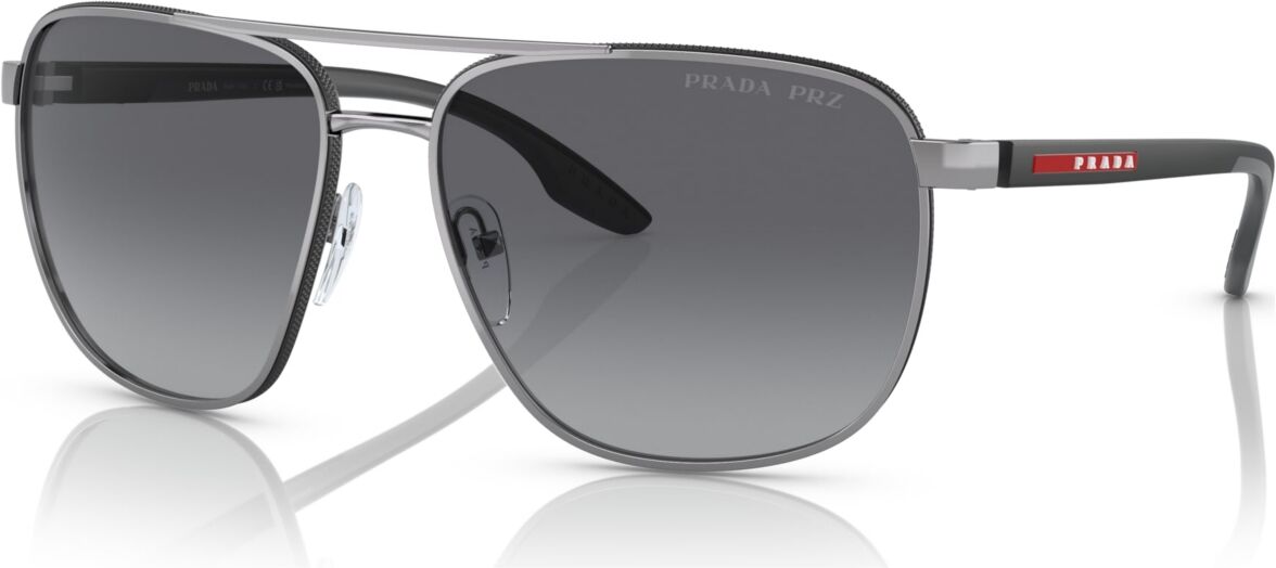 Prada Linea Rossa Men's Polarized Sunglasses, Ps 50YS62-yp - Gunmetal