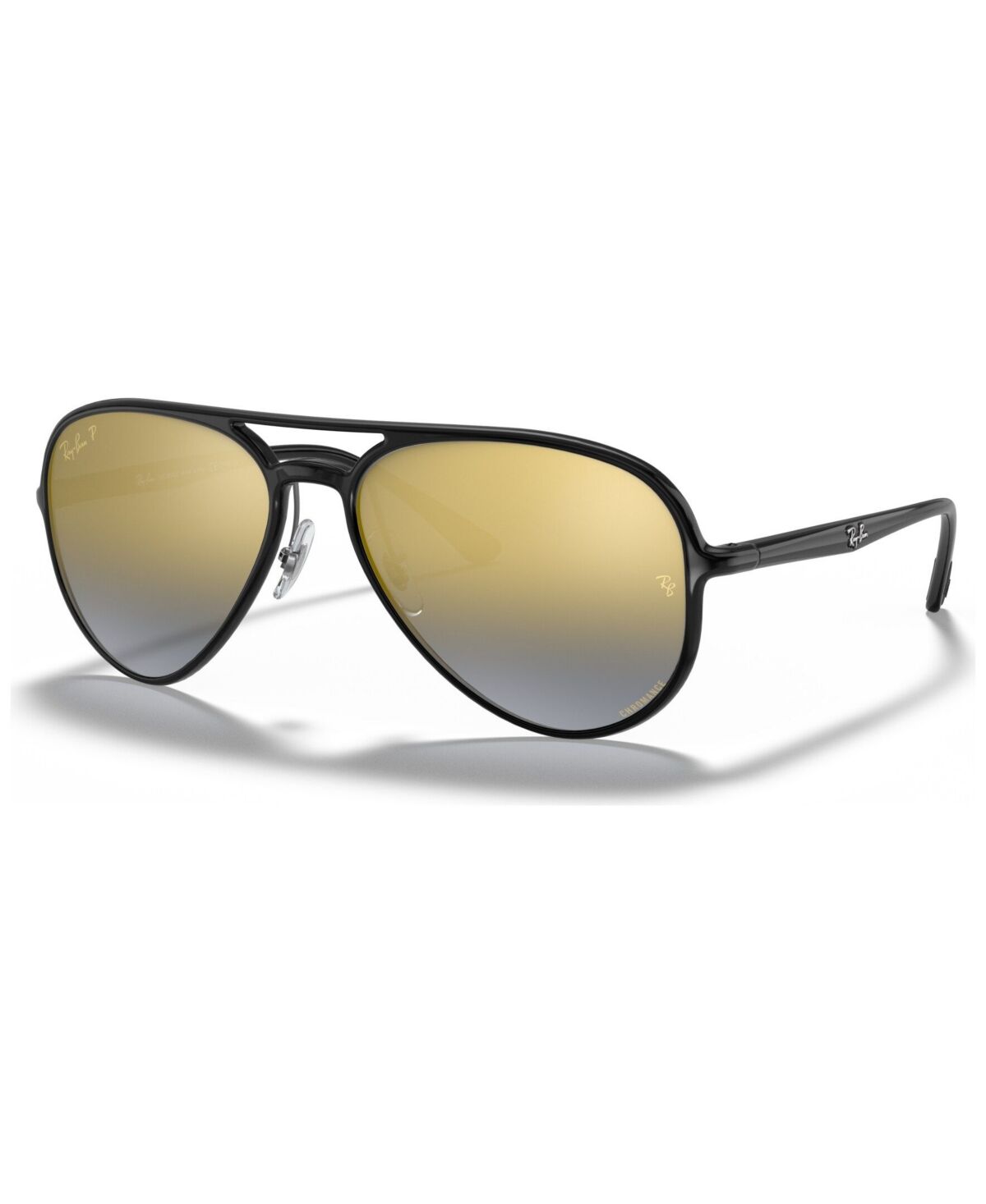 Ray-Ban Sunglasses, RB4320CH 58 - BLACK/BLUE MIRROR GOLD