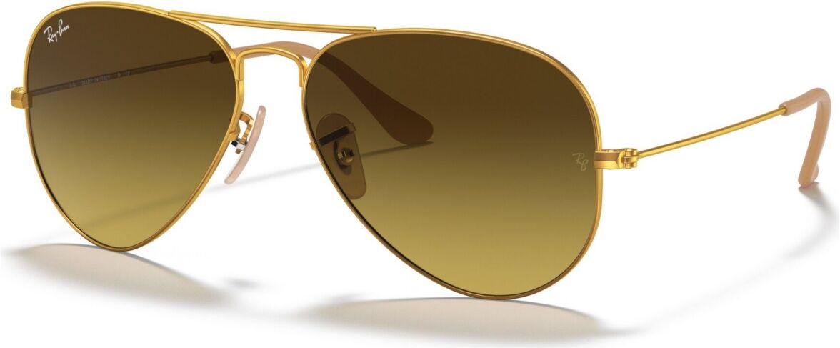 Ray-Ban Unisex Sunglasses, RB3025 Aviator Gradient - GOLD MATTE/BROWN GRADIENT