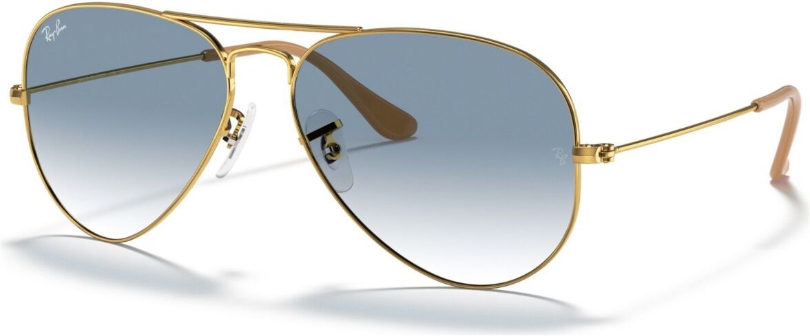 Ray-Ban Unisex Sunglasses, RB3025 Aviator Gradient - Gold/Blue