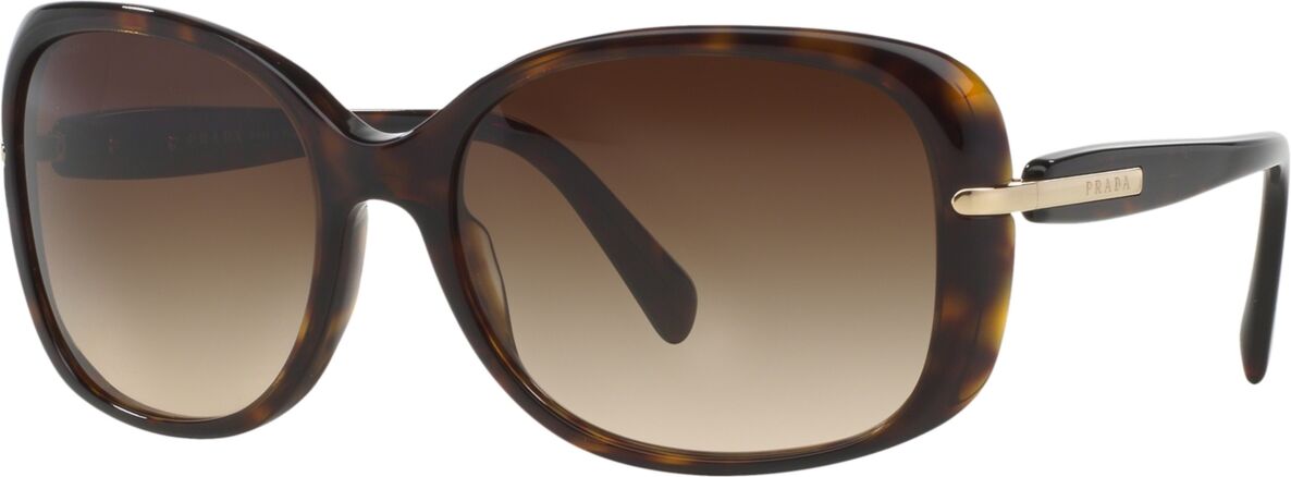 Prada Sunglasses, Pr 08OS - TORTOISE BROWN/BROWN GRADIENT