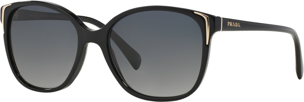 Prada Women's Polarized Sunglasses, Pr 01OS - Black/Grey