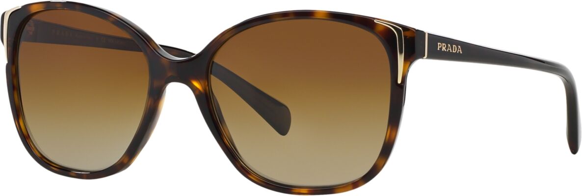 Prada Women's Polarized Sunglasses, Pr 01OS - Brown/Brown