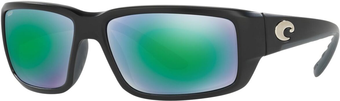 Costa Del Mar Men's Polarized Sunglasses, Fantail - BLACK MATTE/ GREEN MIRROR POLAR