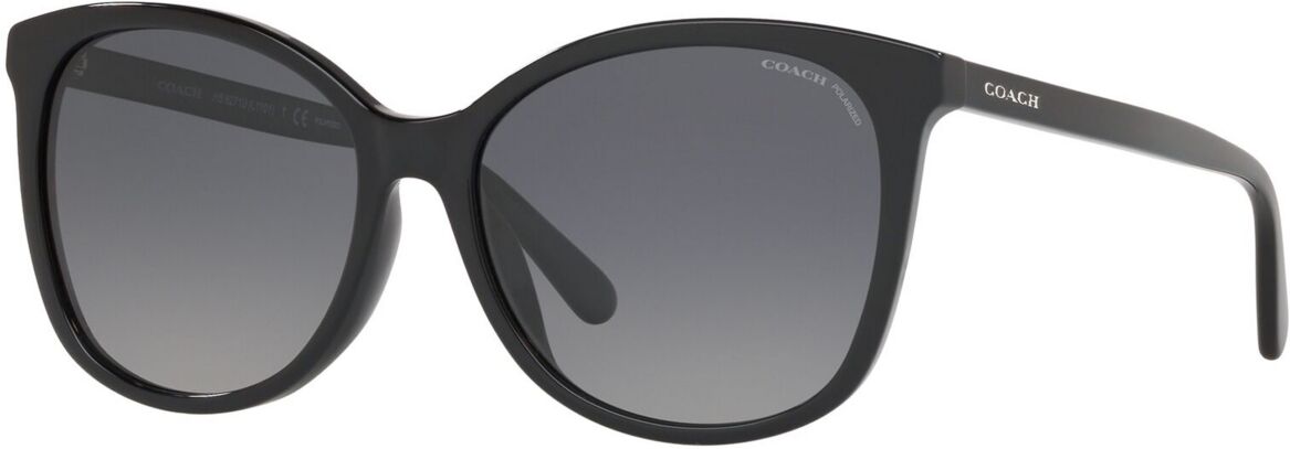 Coach Women's Polarized Sunglasses, HC8271U - BLACK/Dark Grey Gradient POLAR