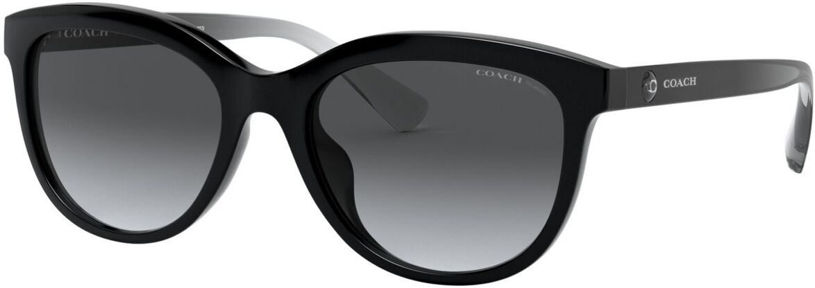 Coach Women's Polarized Sunglasses, HC8285U - Black/Dark Gray Gradient POLAR