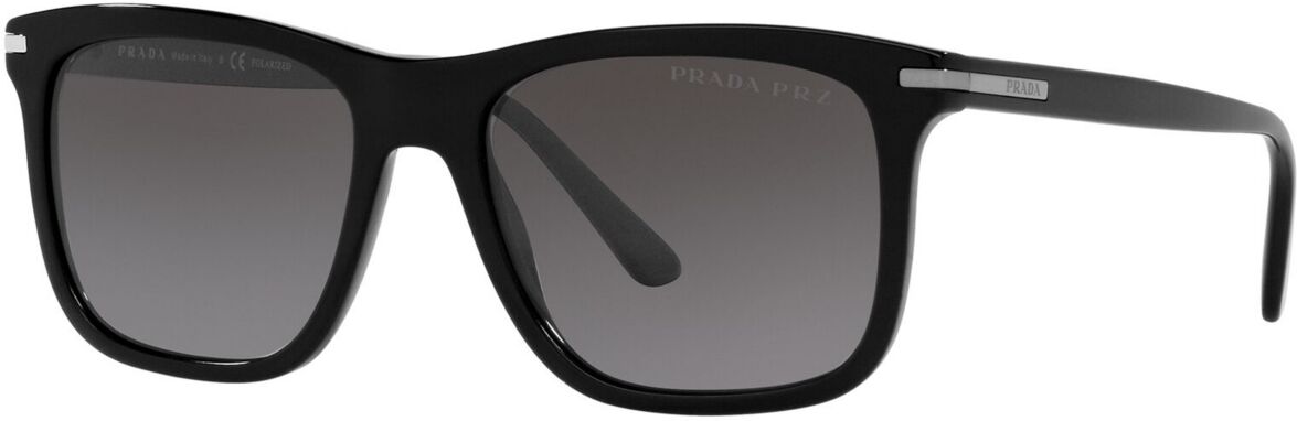 Prada Men's Polarized Sunglasses, Pr 18WS - BLACK/POLAR GREY GRADIENT