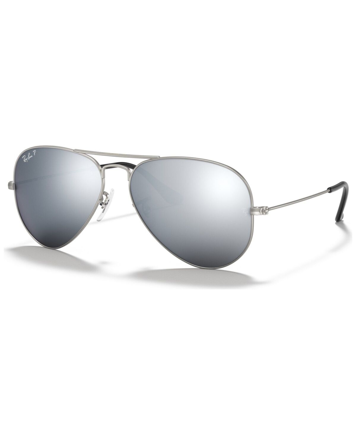 Ray-Ban Polarized Sunglasses, RB3025 Aviator Mirror - SILVER