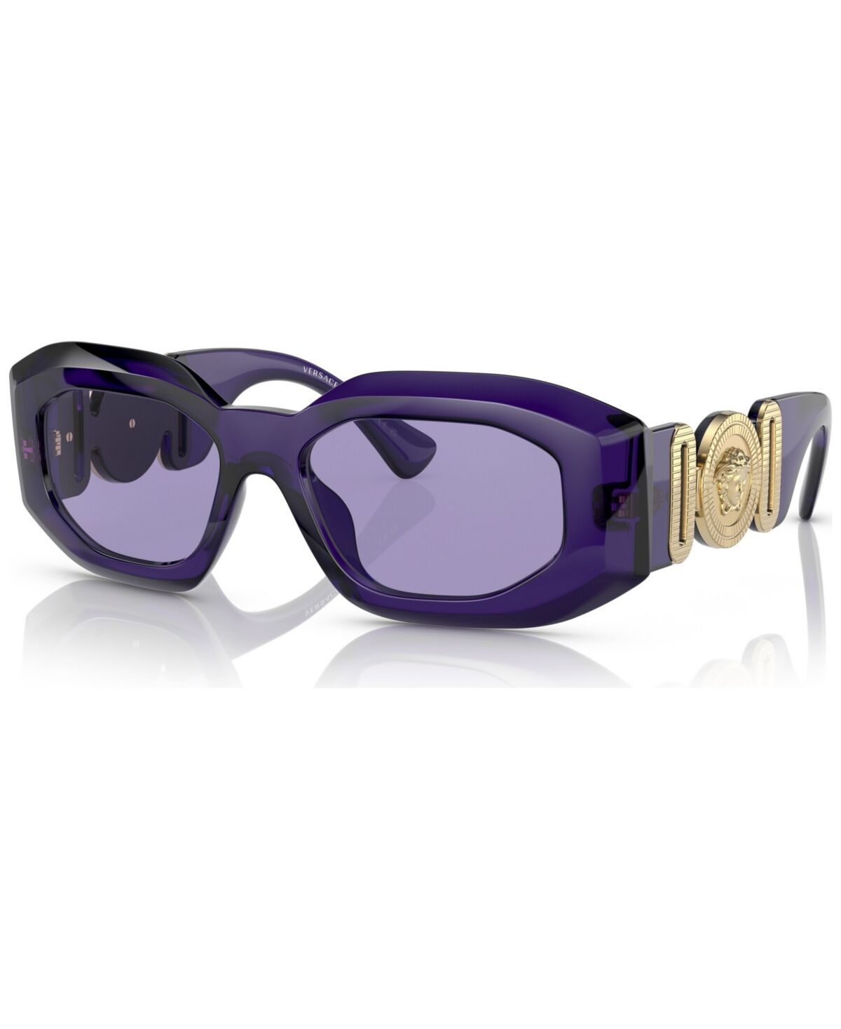 Versace Unisex Sunglasses, VE4425U - Purple Transparent