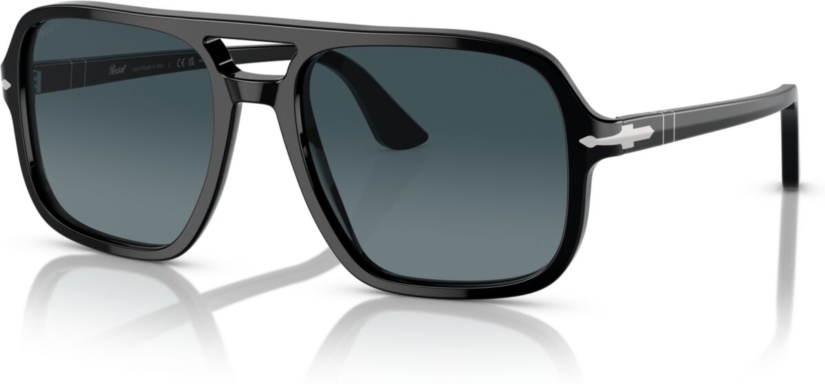 Persol Men's Polarized Sunglasses, Gradient PO3328S - Black