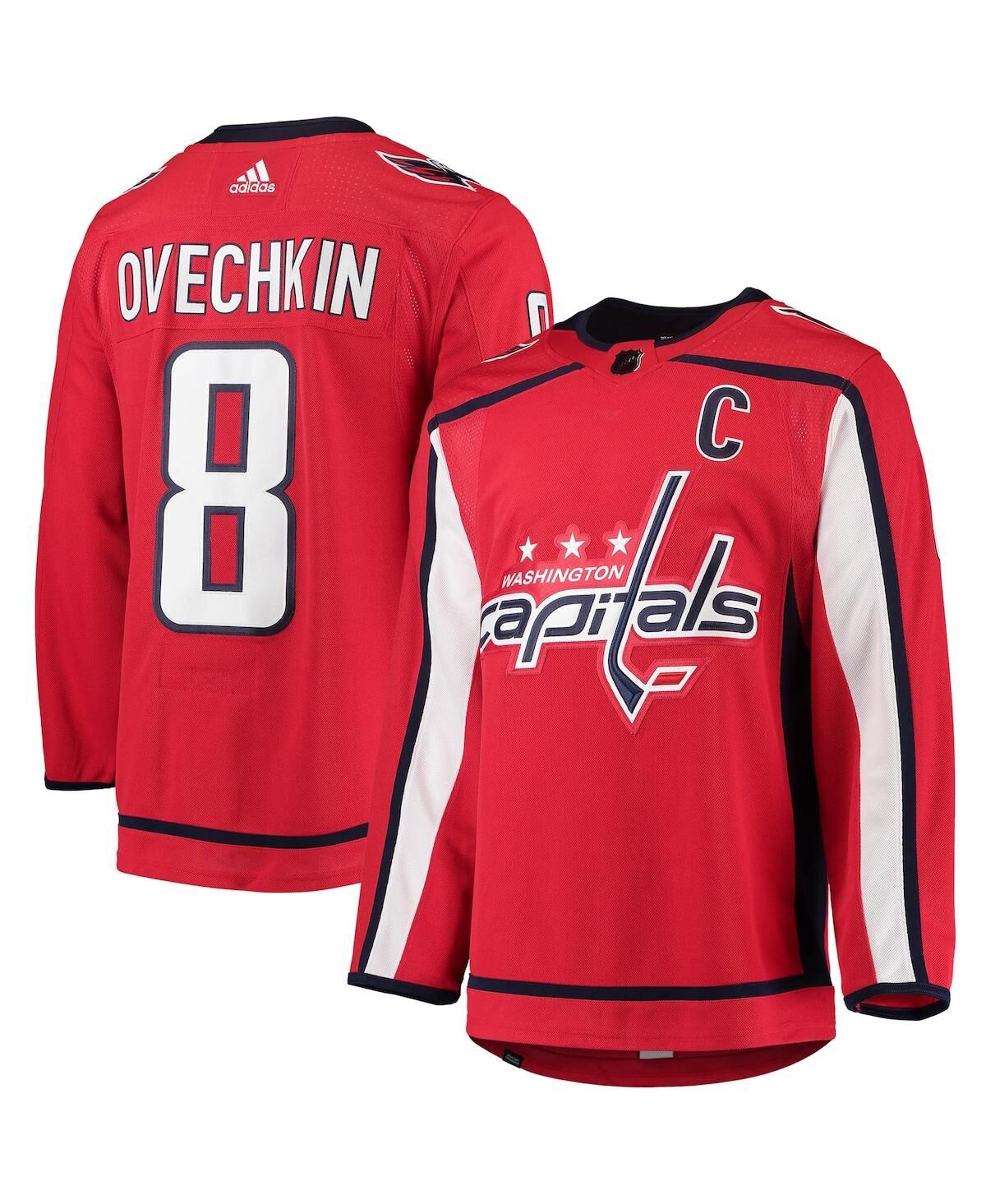 Adidas Men's adidas Alexander Ovechkin Red Washington Capitals Home Captain Patch Authentic Pro Player Jersey - Red