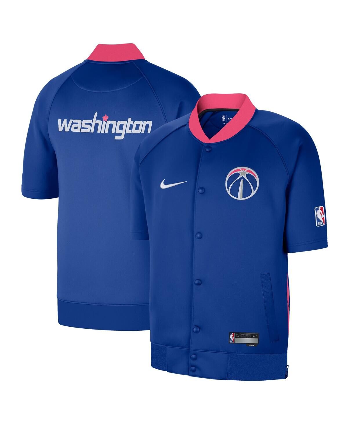 Nike Men's Nike Navy Washington Wizards 2022/23 City Edition Showtime Raglan Short Sleeve Full-Snap Jacket - Navy