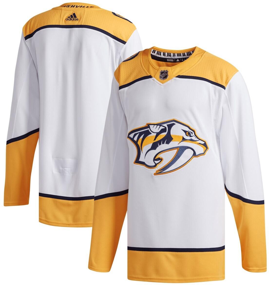 Adidas Men's adidas White Nashville Predators Away Authentic Jersey - White