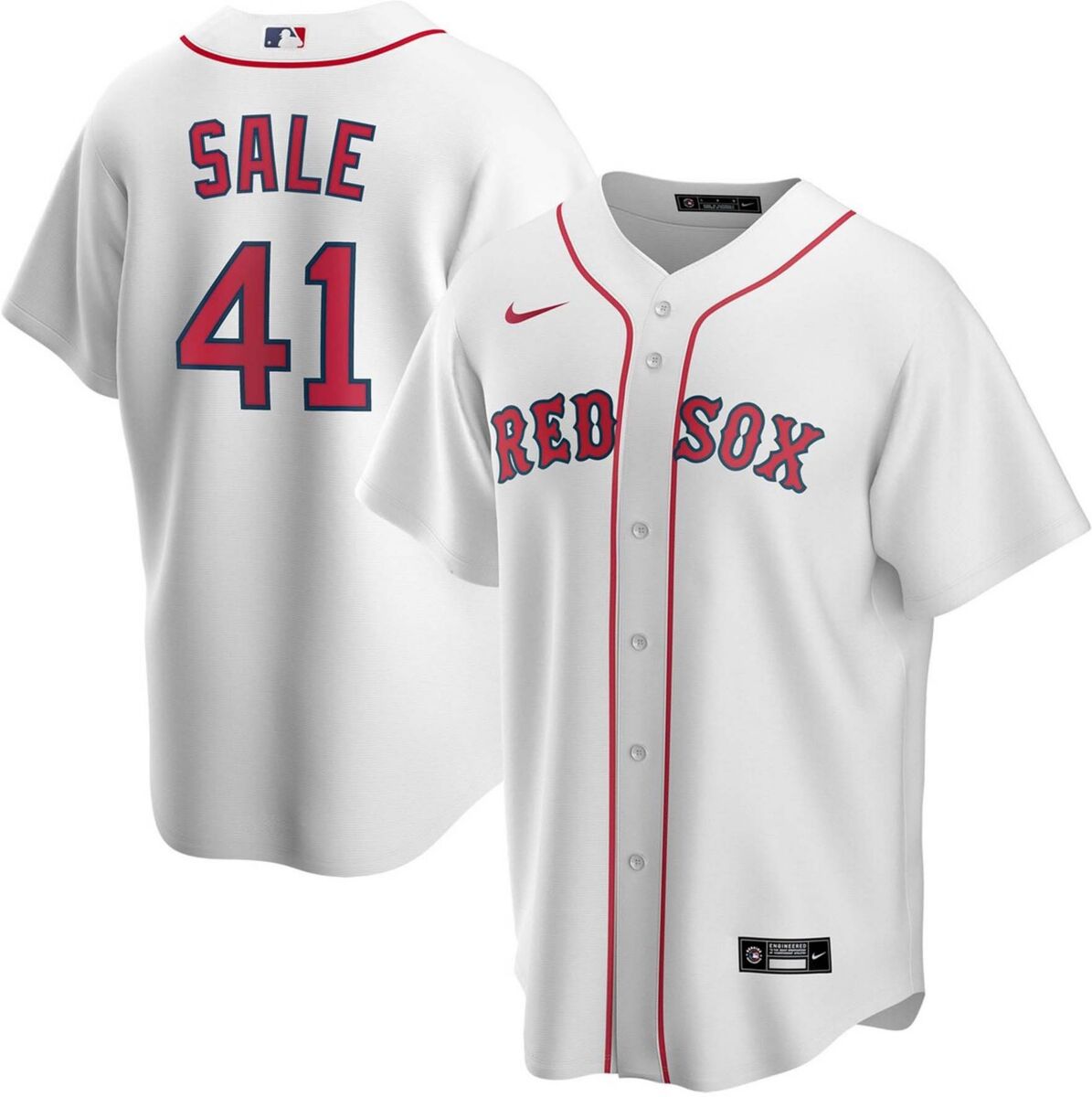 Nike Men's Chris Sale White Boston Red Sox Home Replica Player Name Jersey - White