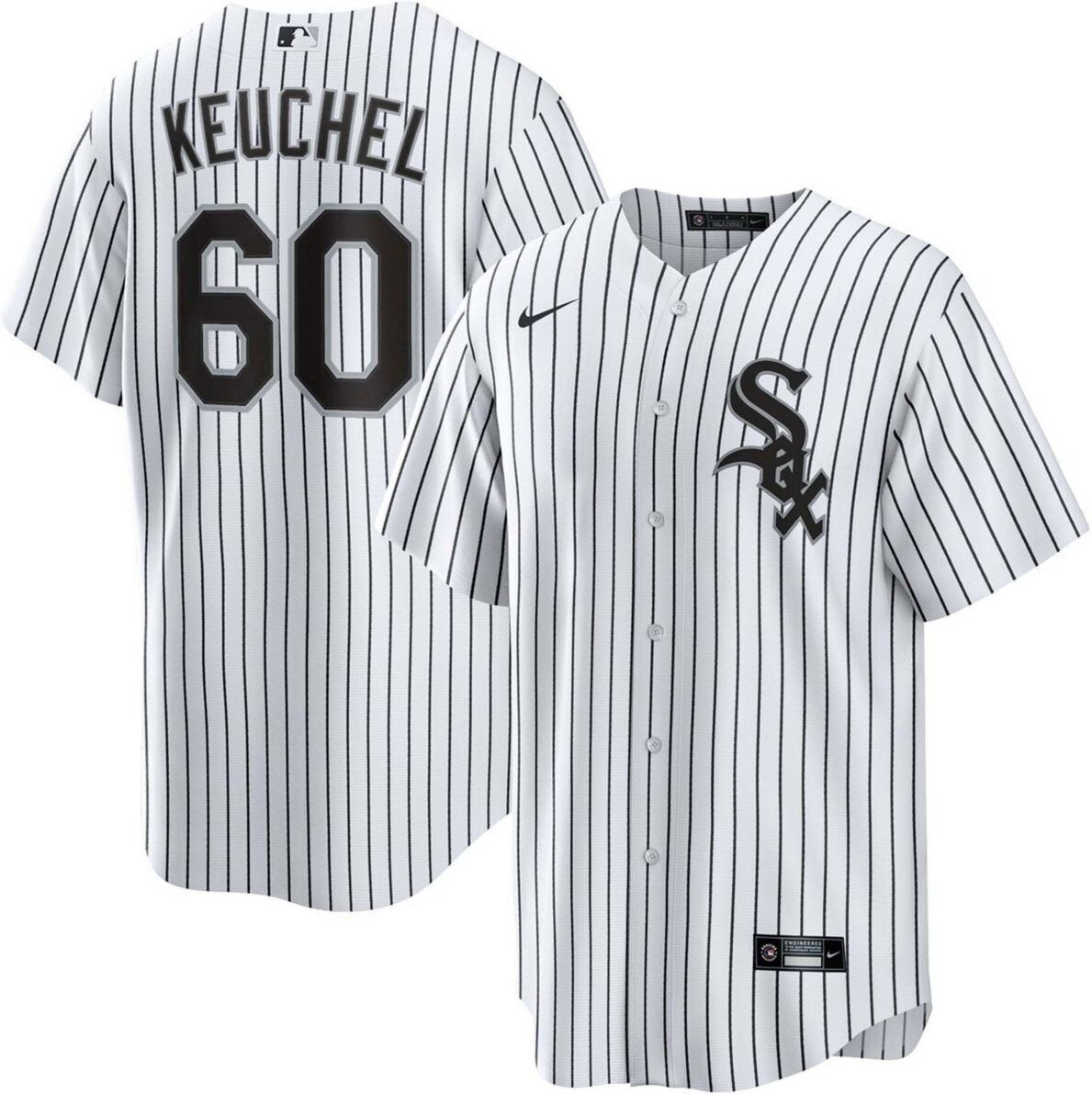 Nike Men's Dallas Keuchel White, Black Chicago White Sox Home Replica Player Jersey - White, Black