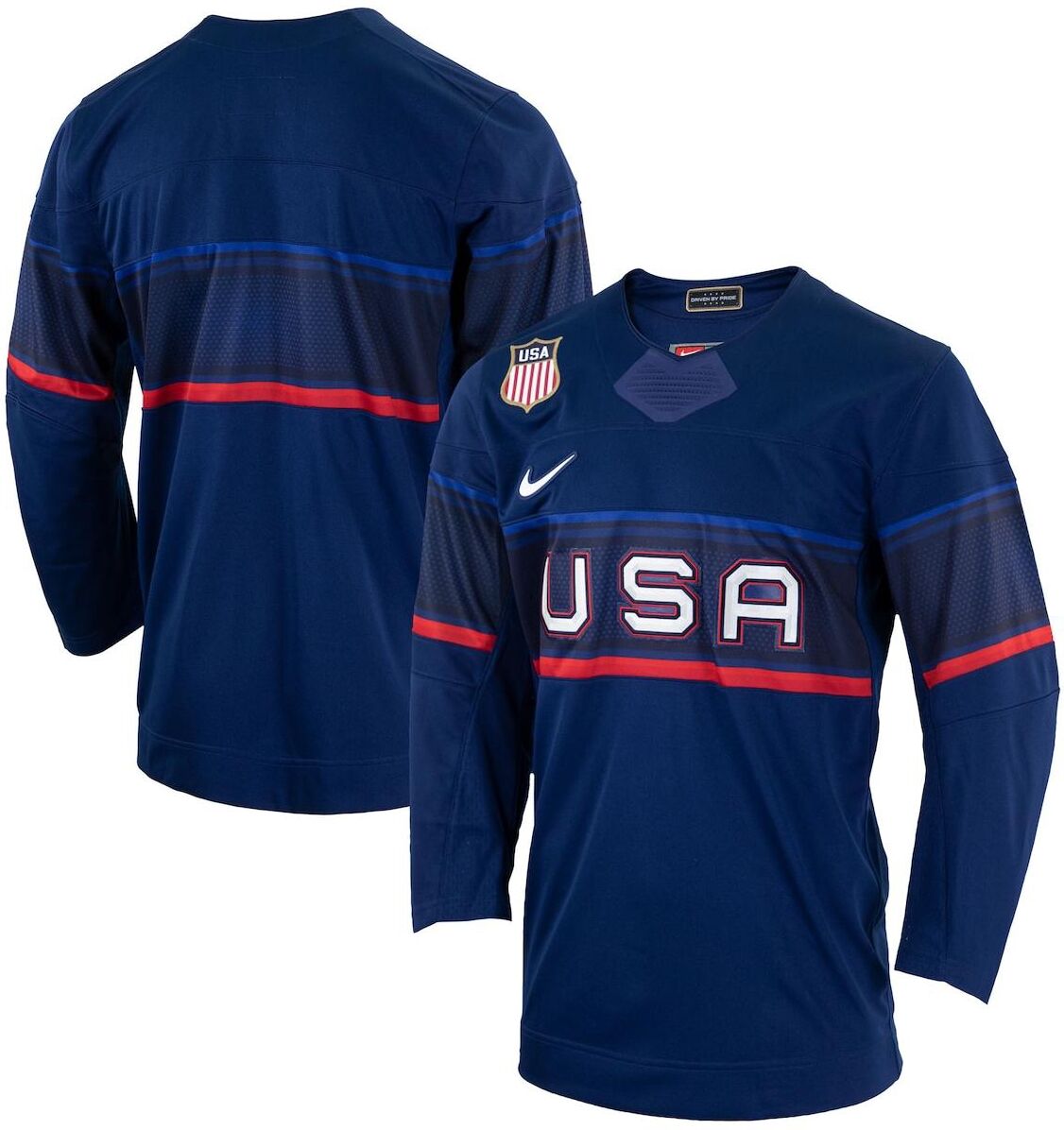 Nike Men's Nike Blue Team Usa Hockey 2022 Winter Olympics Collection Jersey - Blue