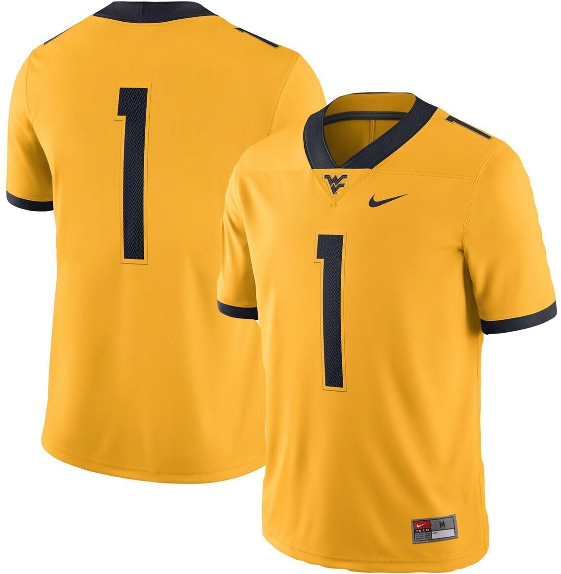 Nike Men's Nike Gold West Virginia Mountaineers Alternate Game Jersey - Gold