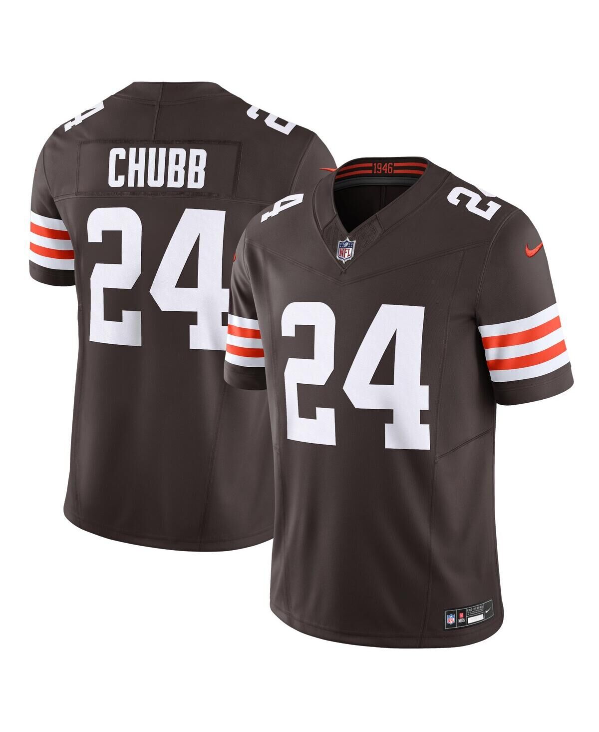 Nike Men's Nike Nick Chubb Brown Cleveland Browns Vapor F.u.s.e. Limited Jersey - Brown