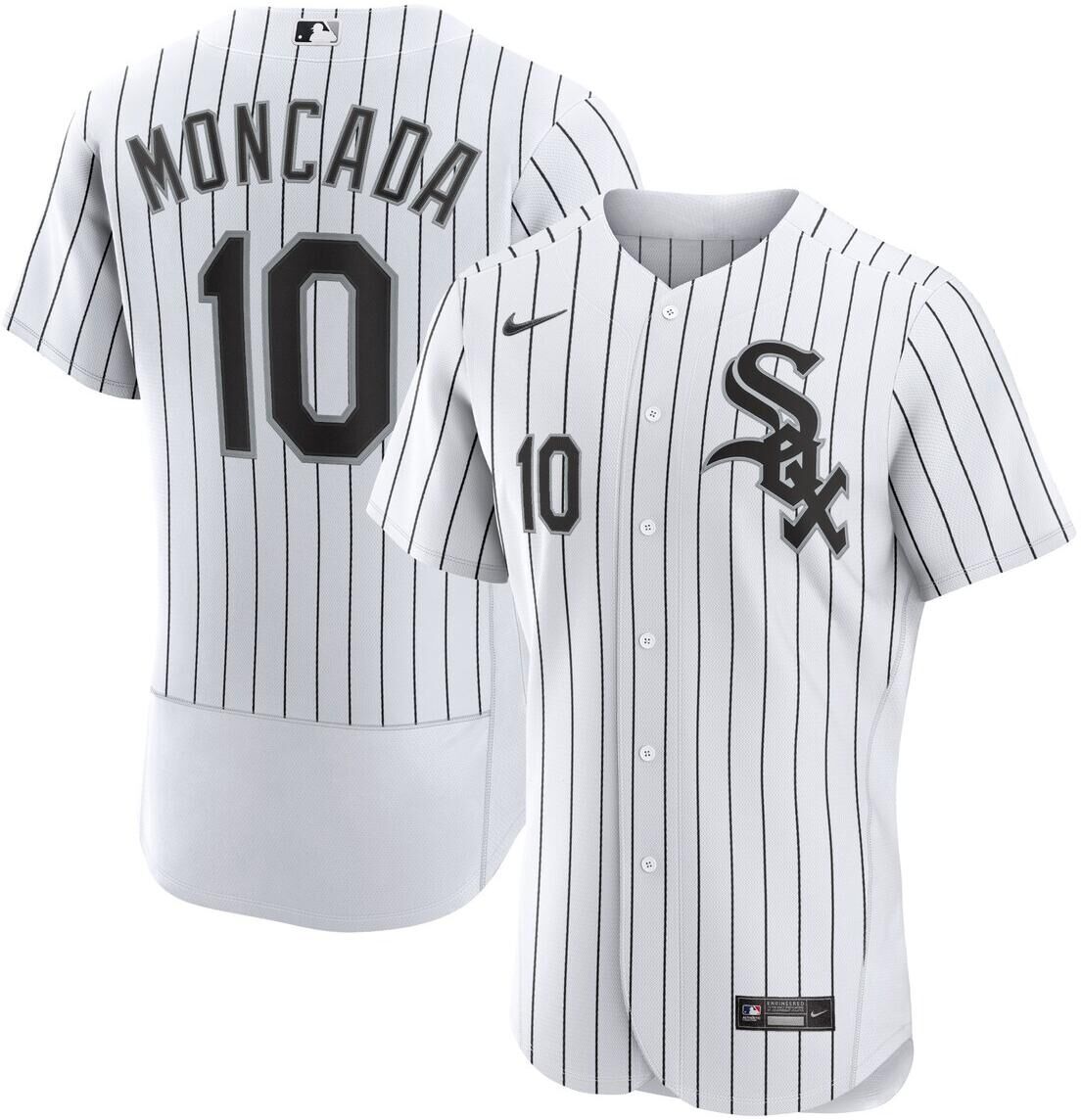 Nike Men's Yoan Moncada White Chicago White Sox Home Authentic Player Jersey - White