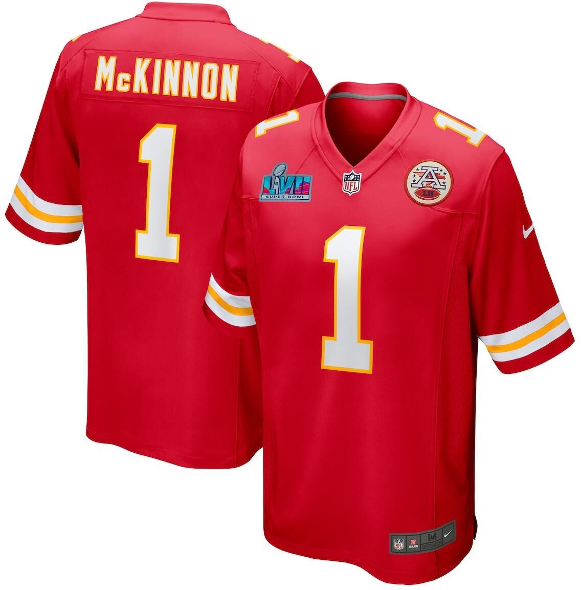 Nike Men's Nike Jerick McKinnon Red Kansas City Chiefs Super Bowl Lvii Patch Game Jersey - Red