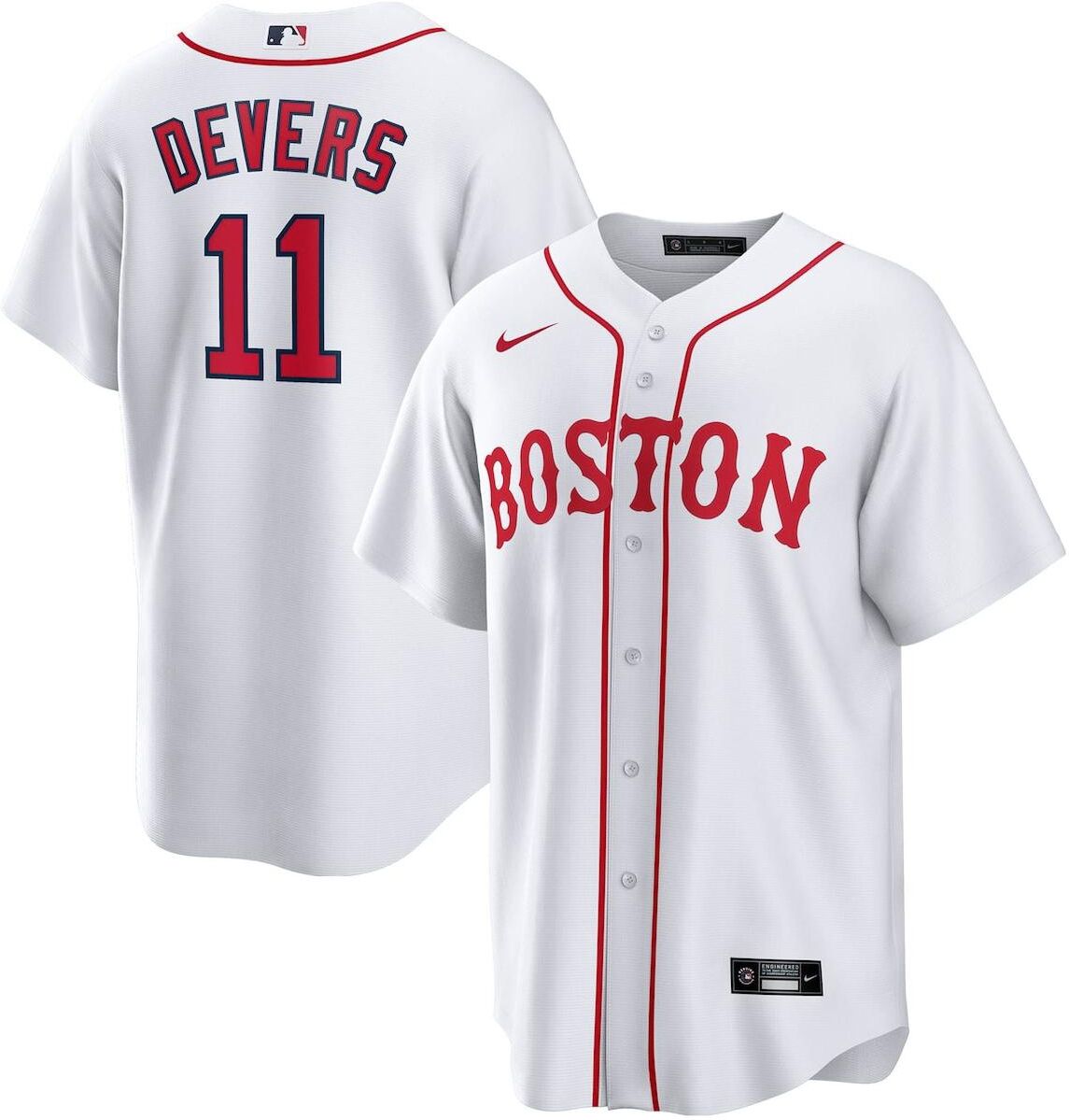 Nike Men's Nike Rafael Devers White Boston Red Sox 2021 Patriots' Day Official Replica Player Jersey - White