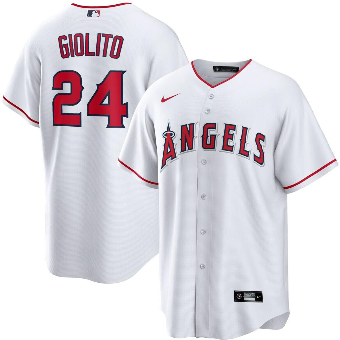 Nike Men's Nike Lucas Giolito White Los Angeles Angels Home Replica Player Jersey - White