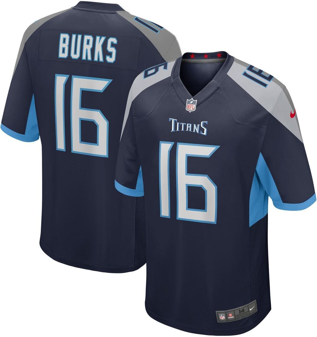 Nike Men's Nike Treylon Burks Navy Tennessee Titans 2022 Nfl Draft First Round Pick Game Jersey - Navy