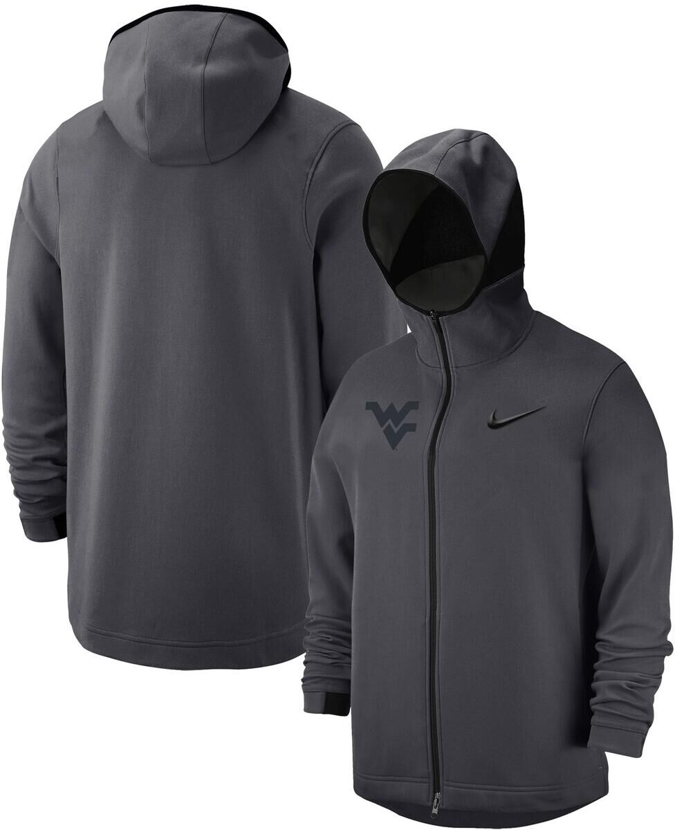 Nike Men's Nike Anthracite West Virginia Mountaineers Tonal Showtime Full-Zip Hoodie - Anthracite