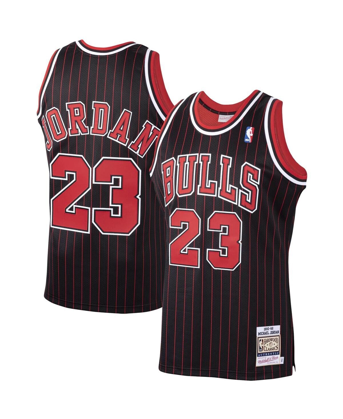 Mitchell & Ness Men's Mitchell & Ness Michael Jordan Black Chicago Bulls 1995/96 Hardwood Classics Authentic Jersey - Black