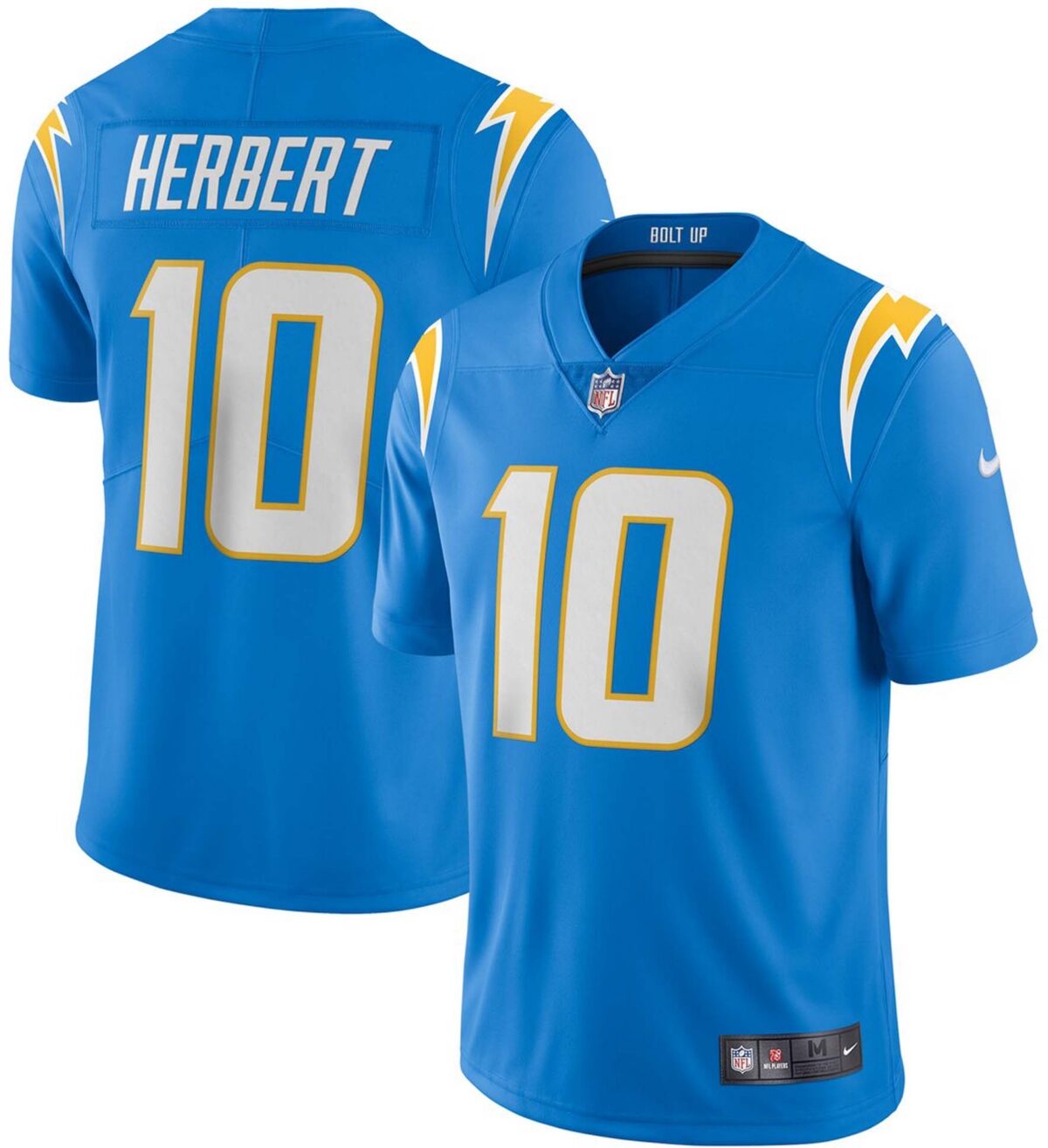 Nike Men's Justin Herbert Los Angeles Chargers Vapor Limited Jersey - Powder Blue