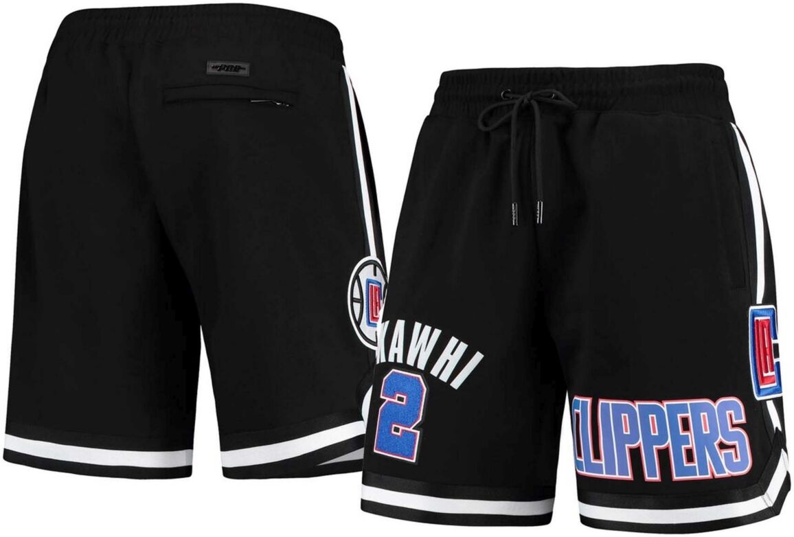 Pro Standard Men's Kawhi Leonard Black La Clippers Player Shorts - Black